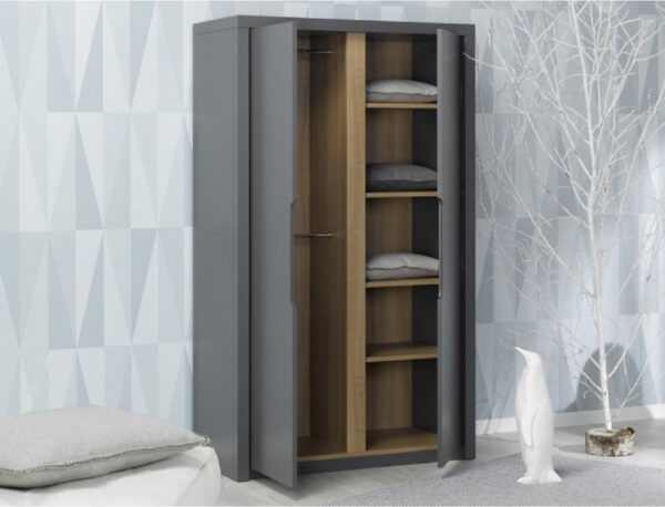 Armoire Milo ardoise ouverte