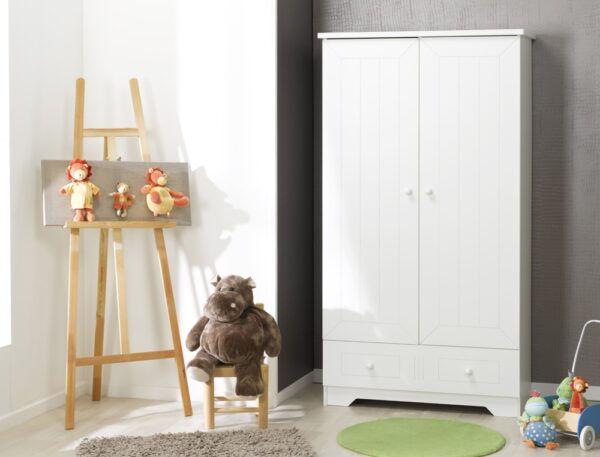 Armoire bébé Oslo Blanche fermée