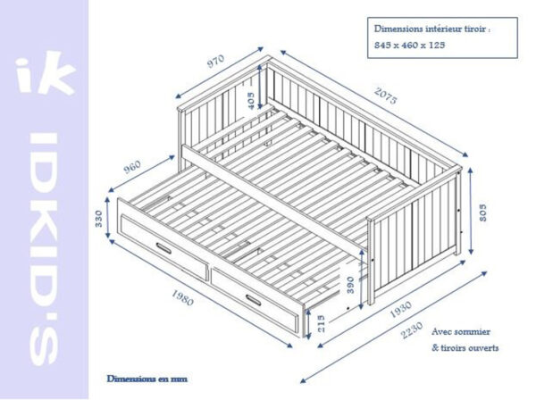 Plan de Lit Gigogne ZAZ