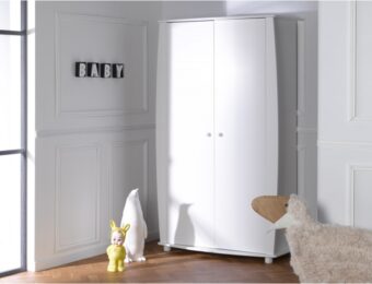 Armoire bébé et enfant Médéa blanche