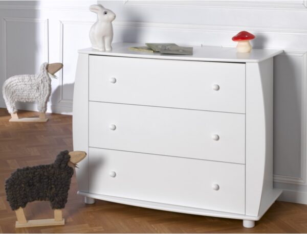 Commode bébé et enfant Médéa Blanc