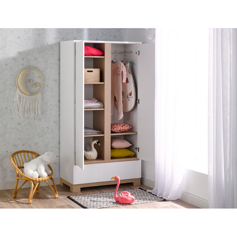 Armoire bébé Médéa Lin, armoires de rangement fabriqué en France