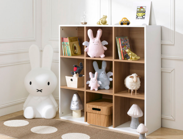 Casier Milo 9 cases blanc