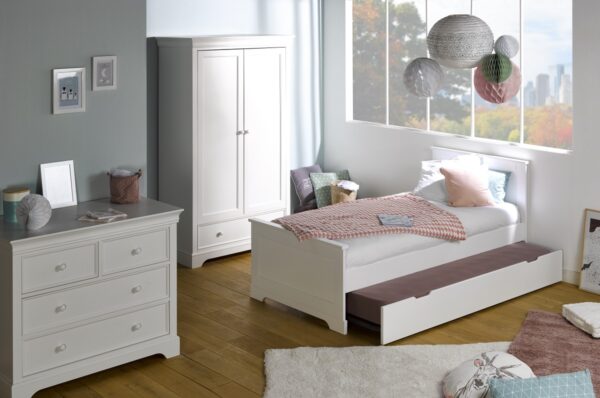 Tiroir gigogne Melbourne pour lit Opale 90x200 cm blanc – Image 2