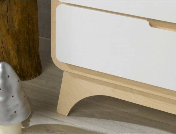 Commode Bonheur blanc/bouleau – Image 2