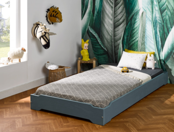 Lit Montessori Lokka vert mousse 90×190 cm