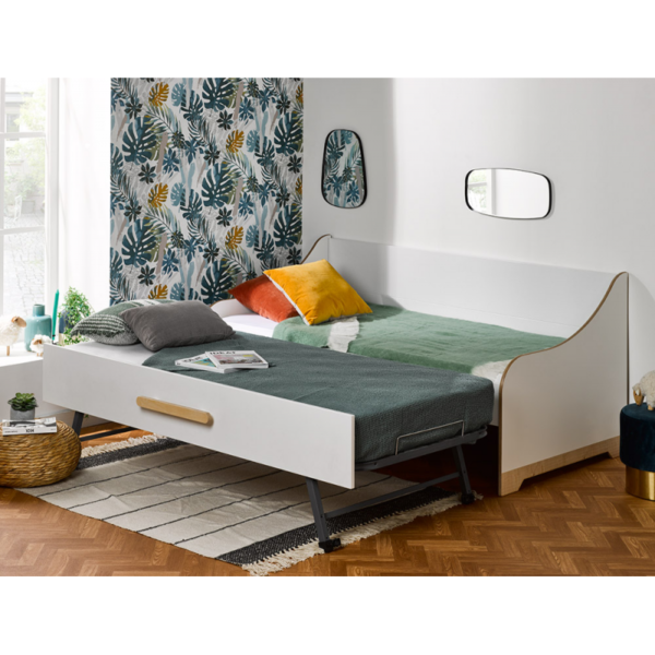 Lit banquette gigogne Boreal 90x190 cm + 2 Matelas – Image 3