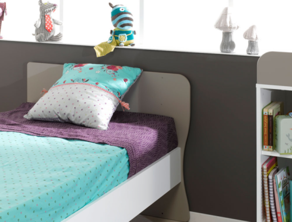 Lit bébé combiné évolutif Belem blanc/lin 70x140 cm + Matelas – Image 5
