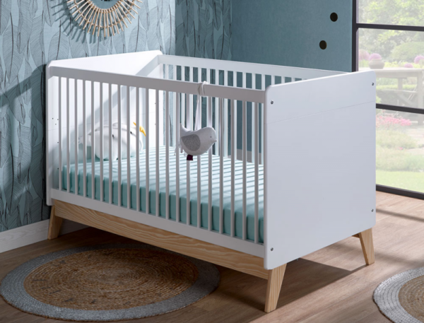 Lit bébé évolutif Equilibre 70x140 cm + Matelas – Image 2