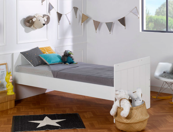 Lit bébé combiné évolutif Module blanc 70x140 cm + Matelas – Image 8