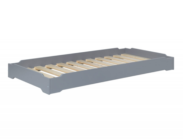Lit Montessori Lokka gris flanelle 90x190 cm – Image 2