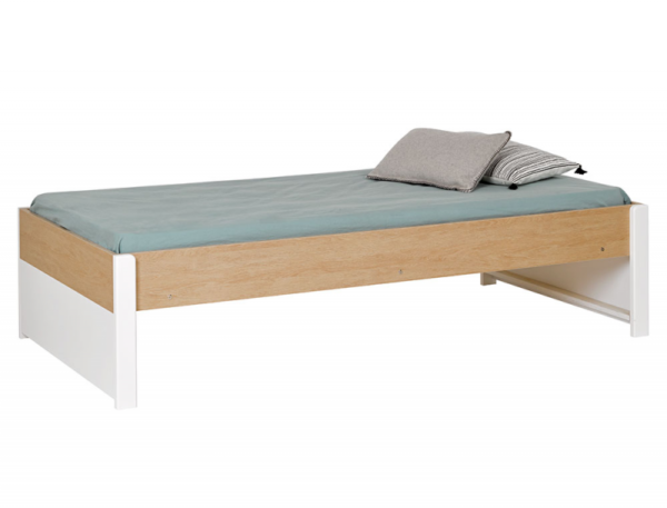 Lit Nomade 90x200 cm + 2 Matelas + Tiroir de lit gigogne – Image 2