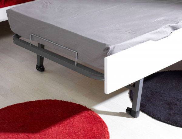 Lit gigogne enfant Féroé blanc 90x200 cm + 2 Matelas – Image 4
