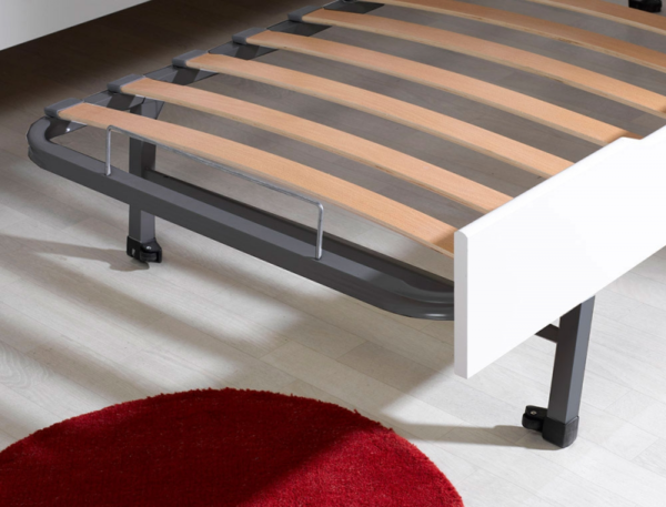 Lit gigogne enfant Féroé blanc 90x200 cm + 2 Matelas – Image 5