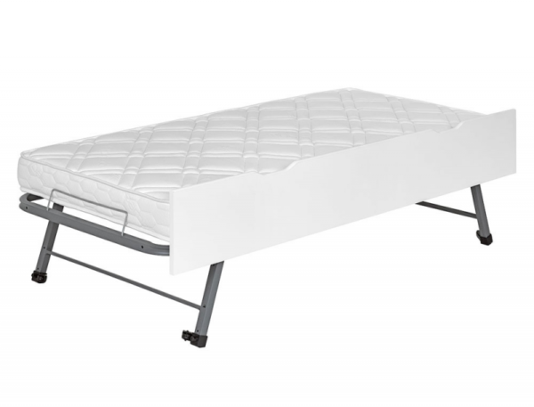 Lit enfant Milo blanc 90x200 cm + 2 matelas + Tiroir de lit gigogne – Image 6