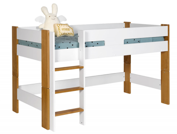 Lit demi-hauteur Scandi 90x190 cm + Matelas – Image 3