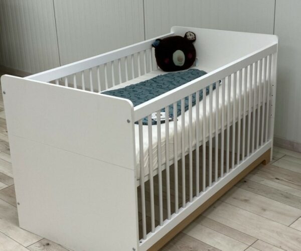 Lit bébé évolutif Douceur 70x140 cm + Matelas – Image 2