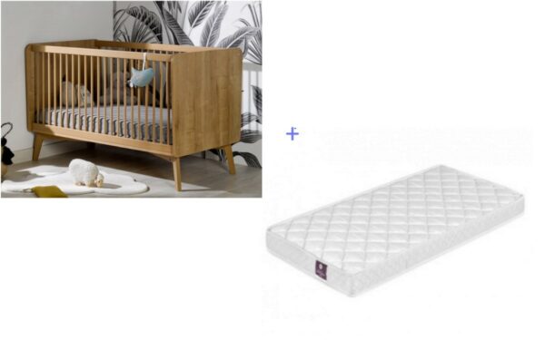 Lit bébé évolutif Caprice 70x140 cm + Matelas