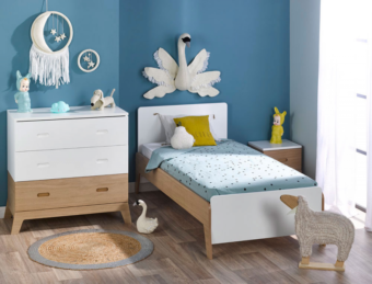 Mini chambre enfant Archipel 90×190 cm avec sommier compris