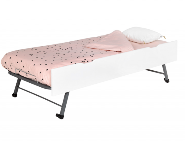 Tiroir lit gigogne Milo blanc 90x200 cm – Image 3