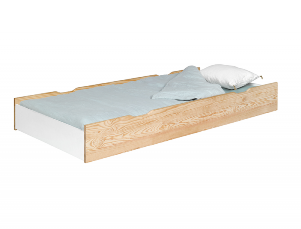 Pack lit enfant Opale pin naturel  + Tiroir lit + 1 matelas + Sommier – Image 4