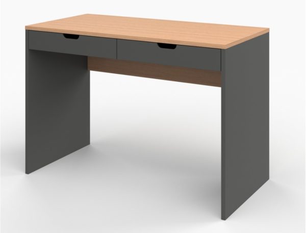 Bureau Anthracite et Bois avec caisson Milor – Image 4
