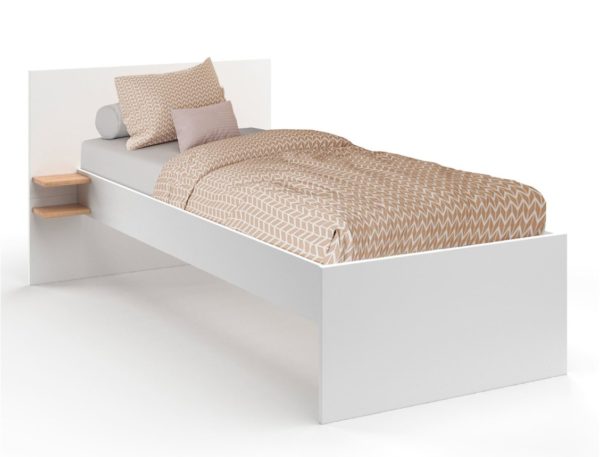 Lit Milor Blanc 90x190 cm – Image 2