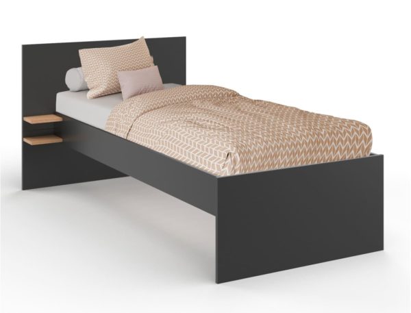 Lit Milor anthracite 90x200 cm – Image 2