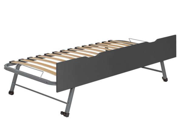 Lit gigogne Milor anthracite 90x190 cm – Image 3
