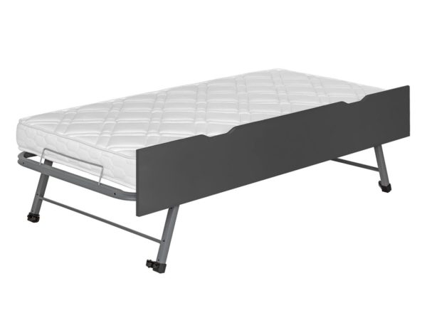 Lit gigogne Milor anthracite 90x190 cm – Image 4
