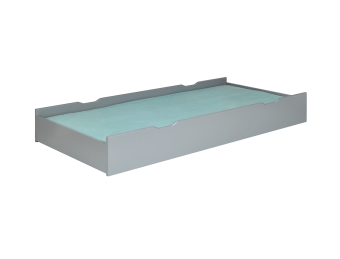 Tiroir Lit enfant opale gris flanelle 90*200